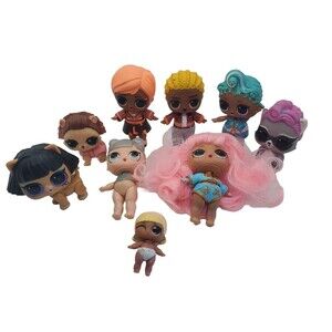 Lol Surpise Doll & Pets Bundle Of 9 mixed Lot MGA